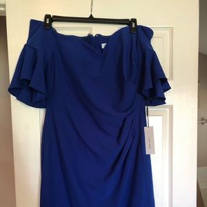 Calvin Klein Sweetheart off the shoulder dress